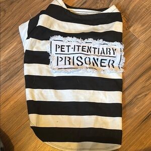 Spirit Black and White Pet-entiary Prisoner Dog Costume